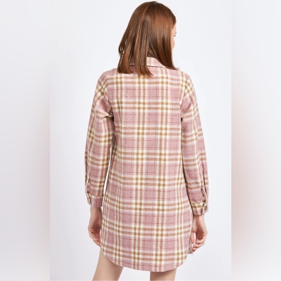 En Saison  Seana Tandis Shacket Jacket in Pink - Picture 3 of 4